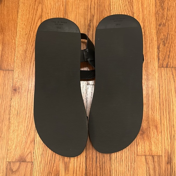 Rag & Bone Parker Strappy Sandals in Black Leather - Like New - 7.5 - Picture 8 of 9